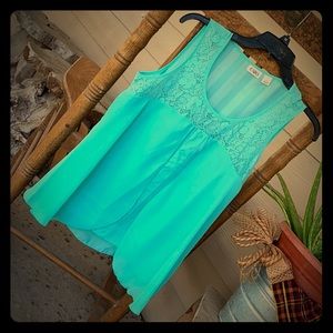 Like New - Aqua Blue Sleeveless top - Cato - Small